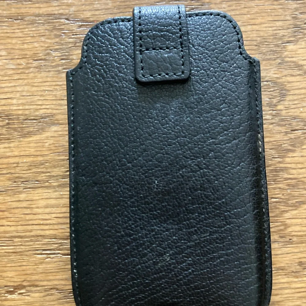 Tiffany & Co. Black Leather Phone Case
